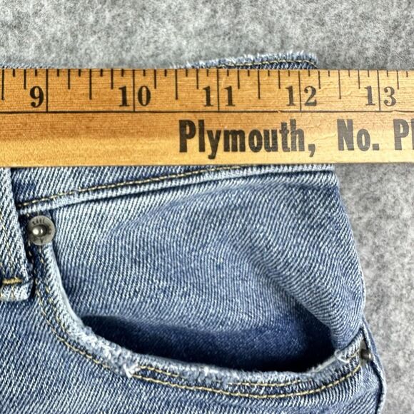 Abercrombie Fitch Mom Jeans Womens 25/0 Blue Medium Wash Destroyed Relaxed Denim - Picture 11 of 16